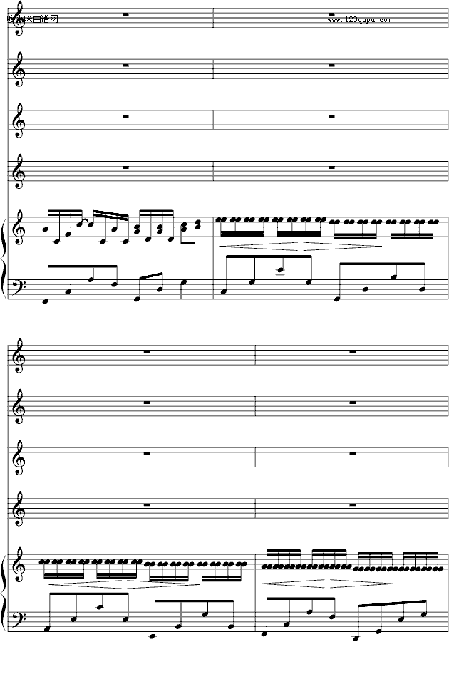 歌曲野蛮女友-(总谱)canon-帕赫贝尔-Pachelbel的简谱歌谱下载