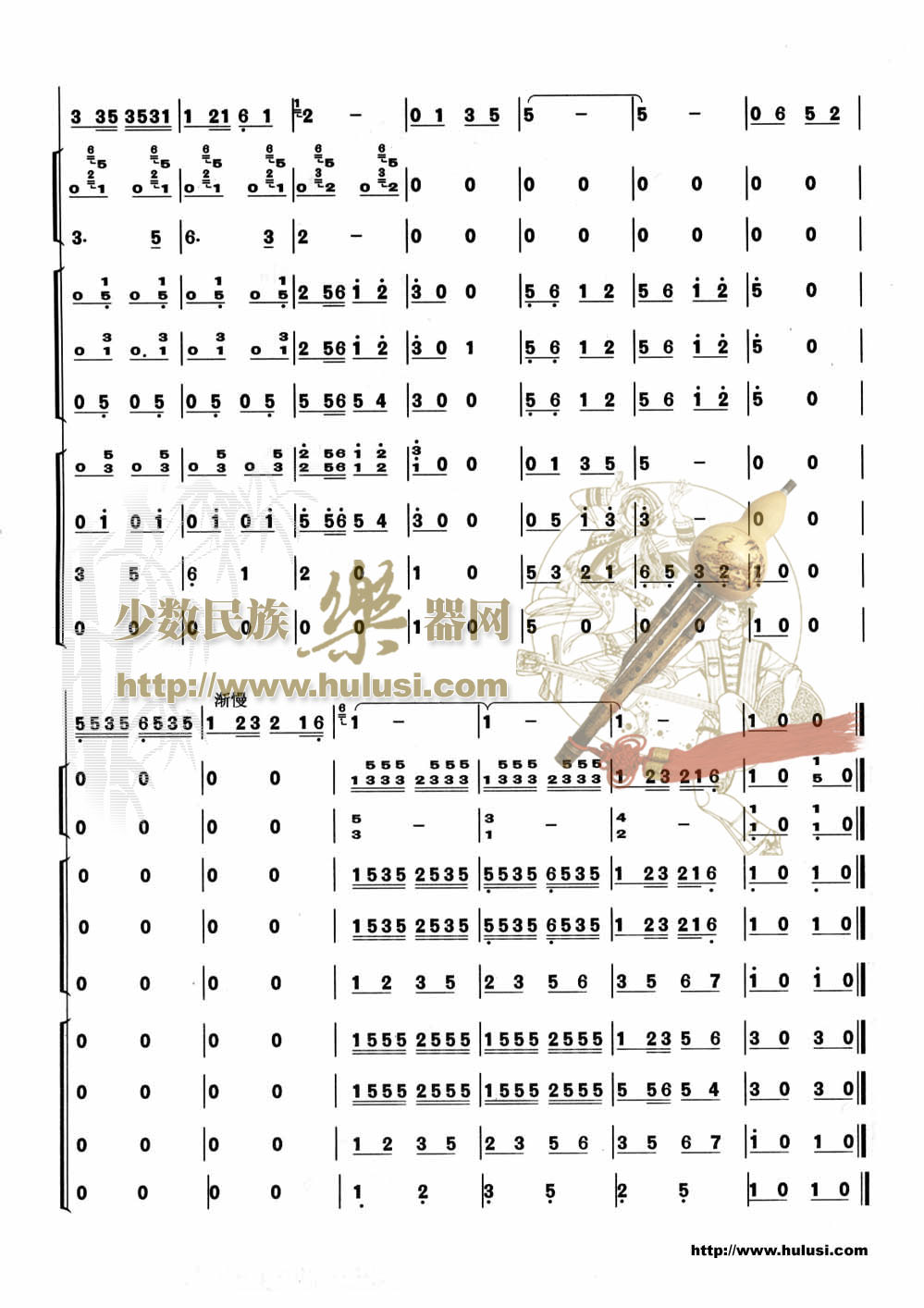 歌曲美丽的金孔雀的简谱歌谱下载