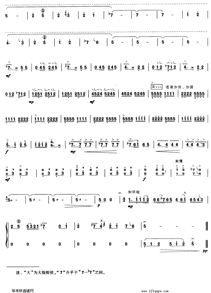 歌曲乡韵的简谱歌谱下载