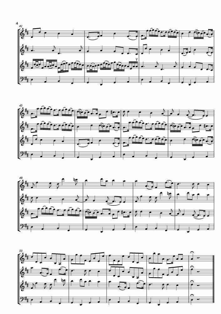 歌曲卡农的简谱歌谱下载