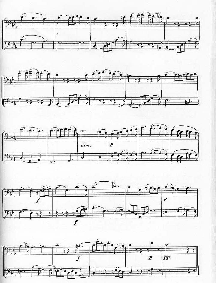 歌曲可爱的名字(选自歌剧《弄臣》)的简谱歌谱下载