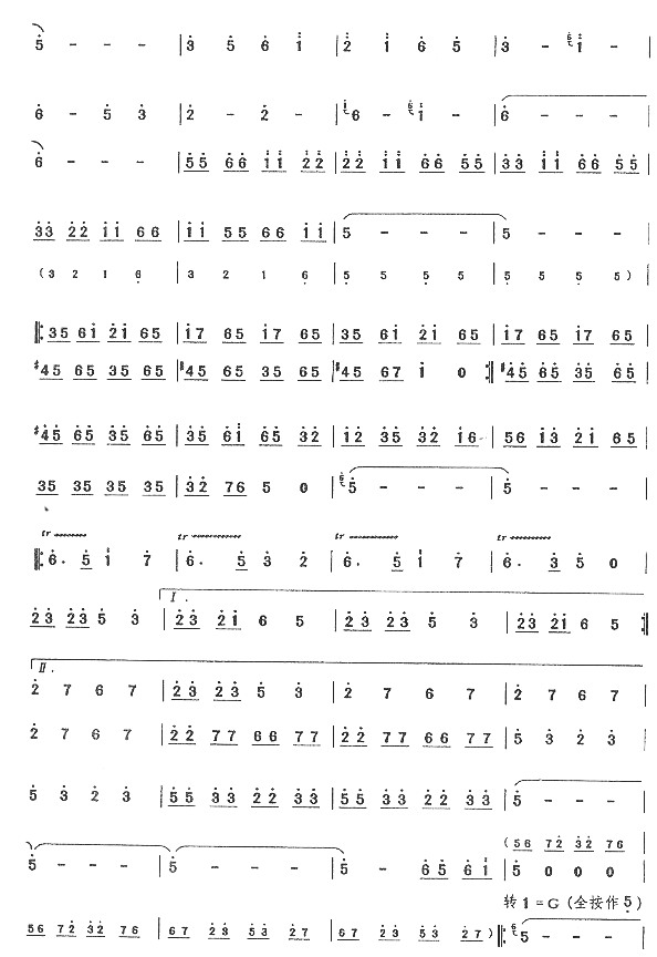 歌曲脚踏水车唱山歌的简谱歌谱下载