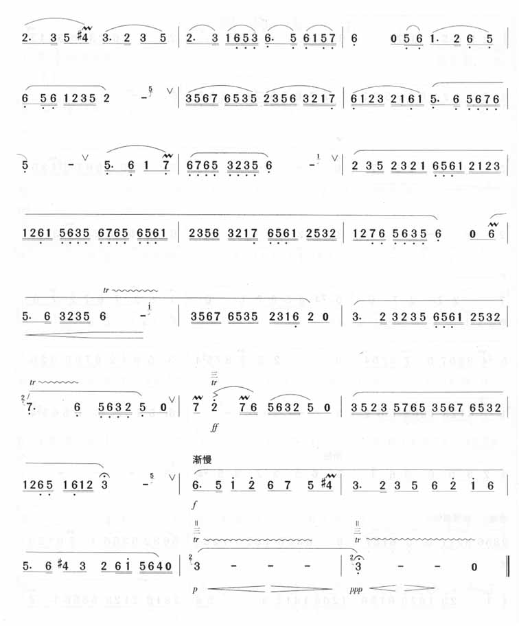 歌曲鹧鸪飞(湖南民间乐曲)的简谱歌谱下载