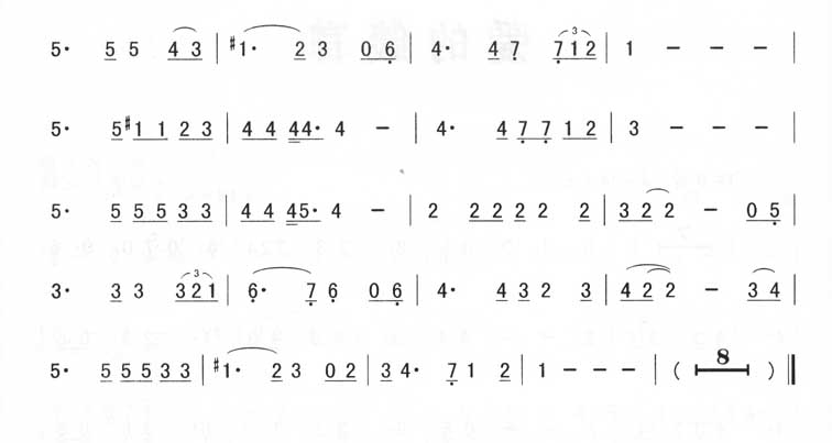 歌曲爱的箴言(简谱版)的简谱歌谱下载