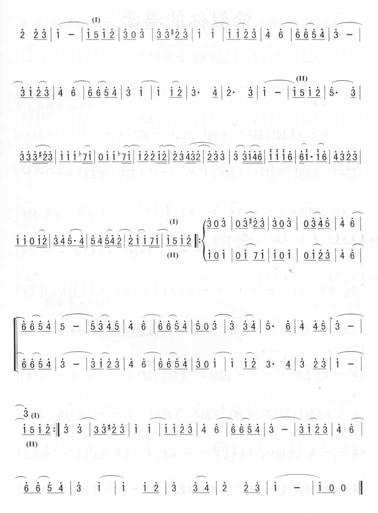 歌曲你是我的阳光(二重奏)的简谱歌谱下载