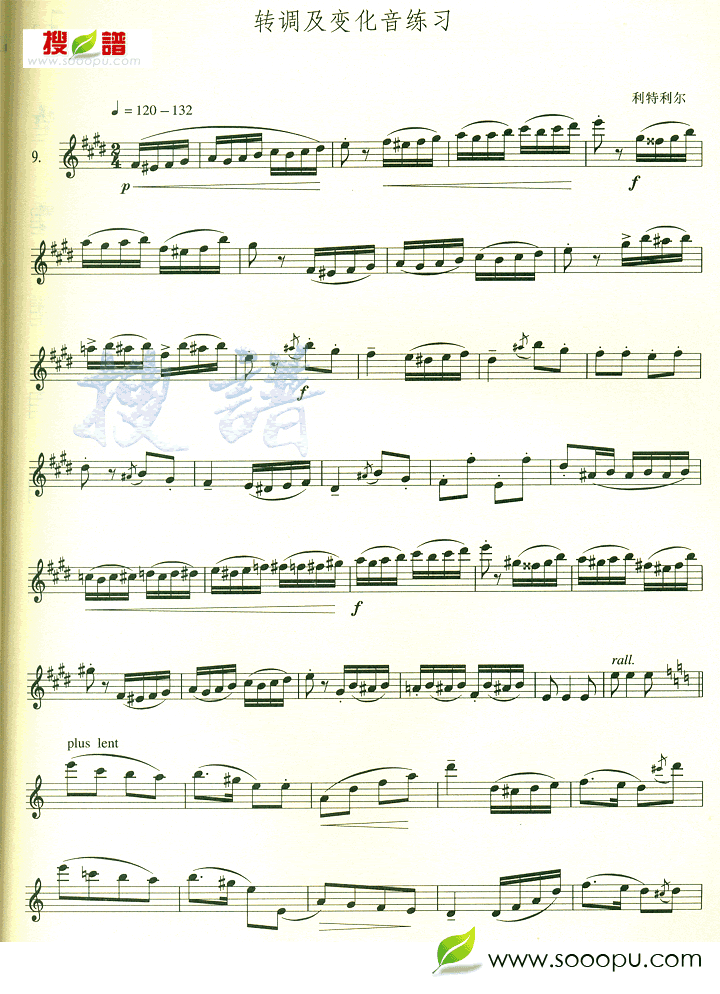 歌曲转调及变化音练习的简谱歌谱下载