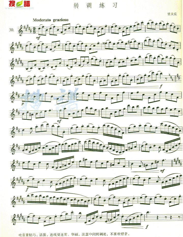 歌曲转调练习的简谱歌谱下载