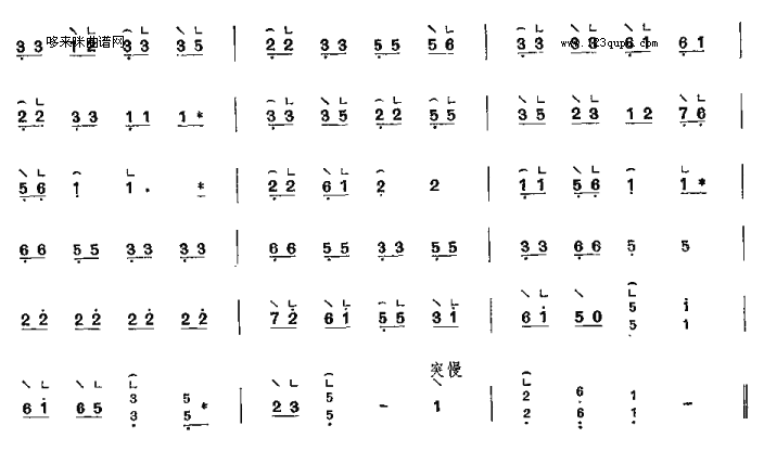 歌曲一点金-潮州筝曲的简谱歌谱下载