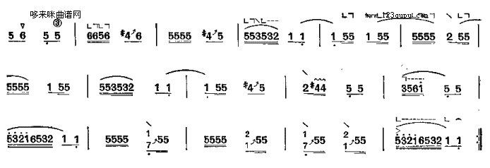 歌曲山鸣谷应(四段锦之二)的简谱歌谱下载