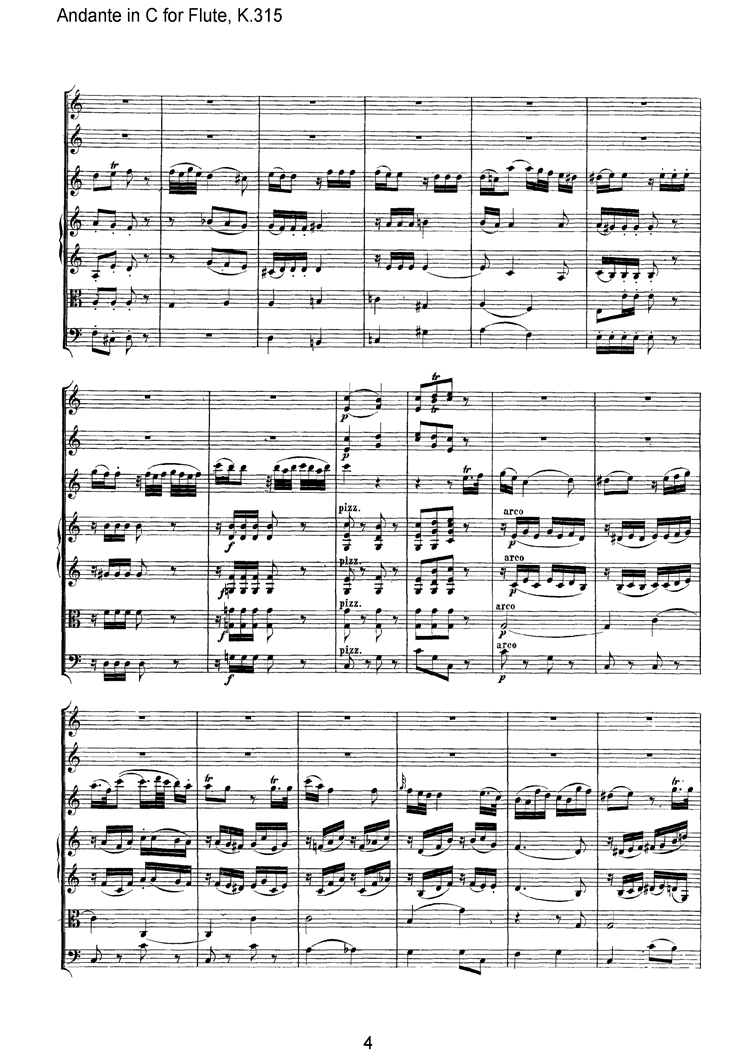 Andance in C for Fluteļ׸