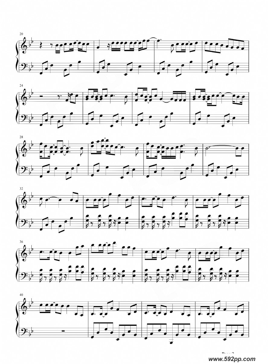 歌曲way back home的简谱歌谱下载