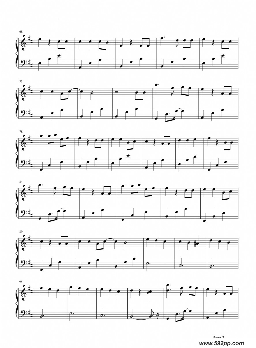 歌曲蓝色降落伞的简谱歌谱下载