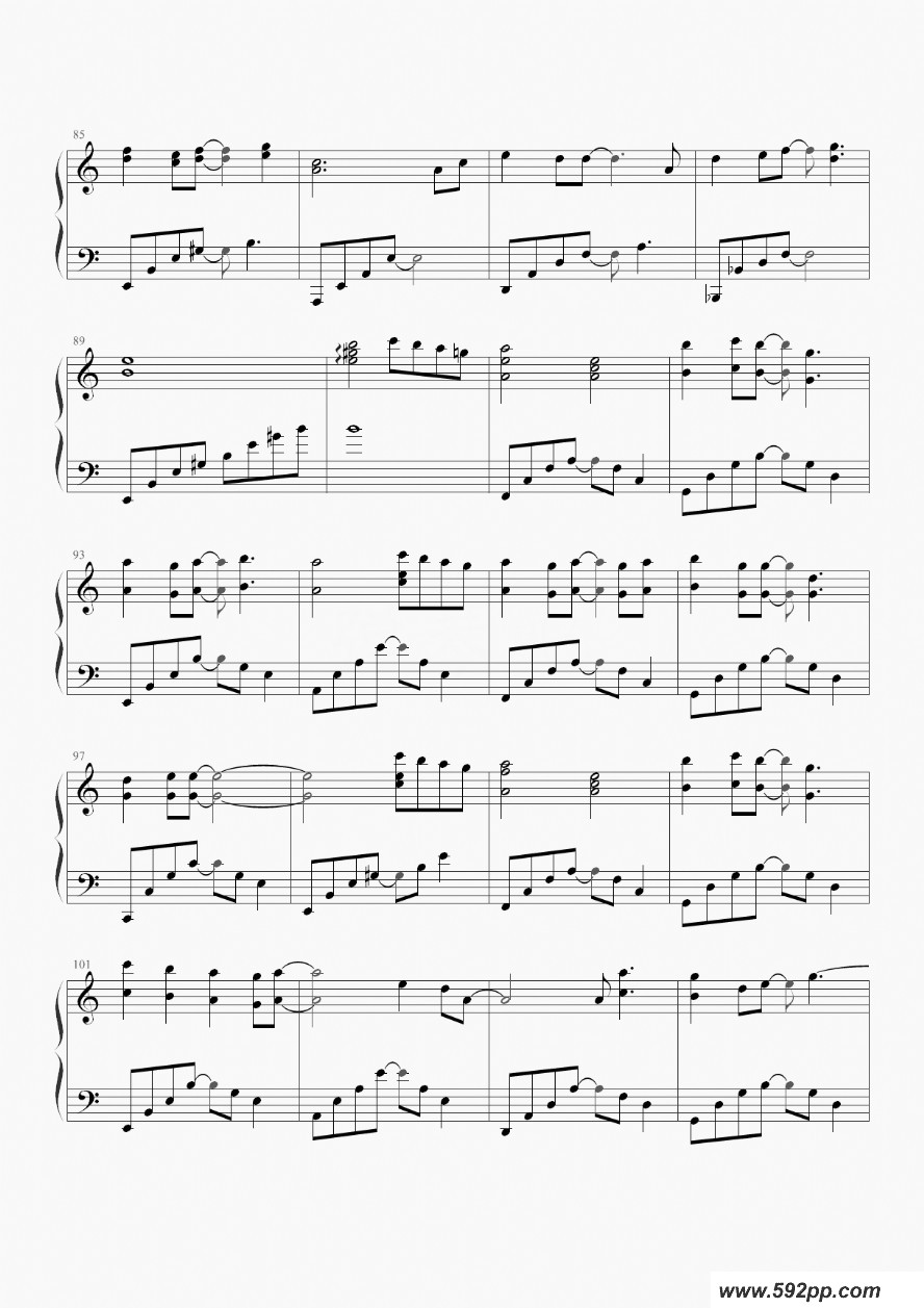 歌曲遇萤的简谱歌谱下载