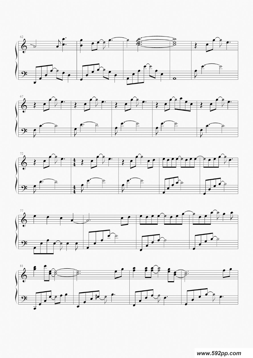 歌曲遇萤的简谱歌谱下载