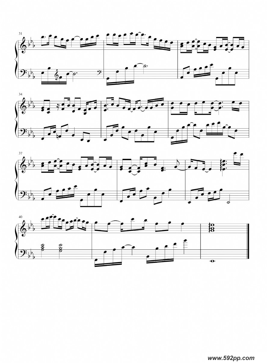 歌曲生生不息的简谱歌谱下载