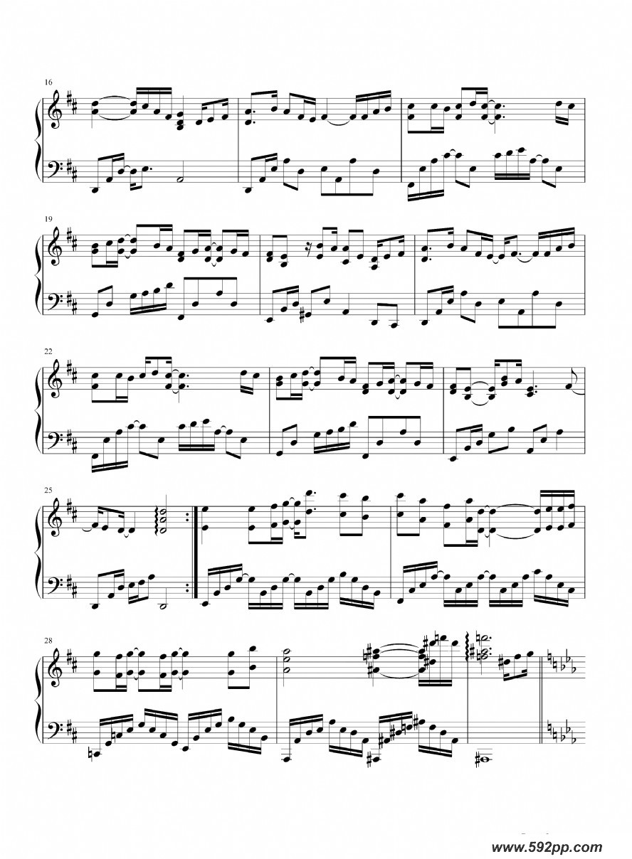 歌曲生生不息的简谱歌谱下载