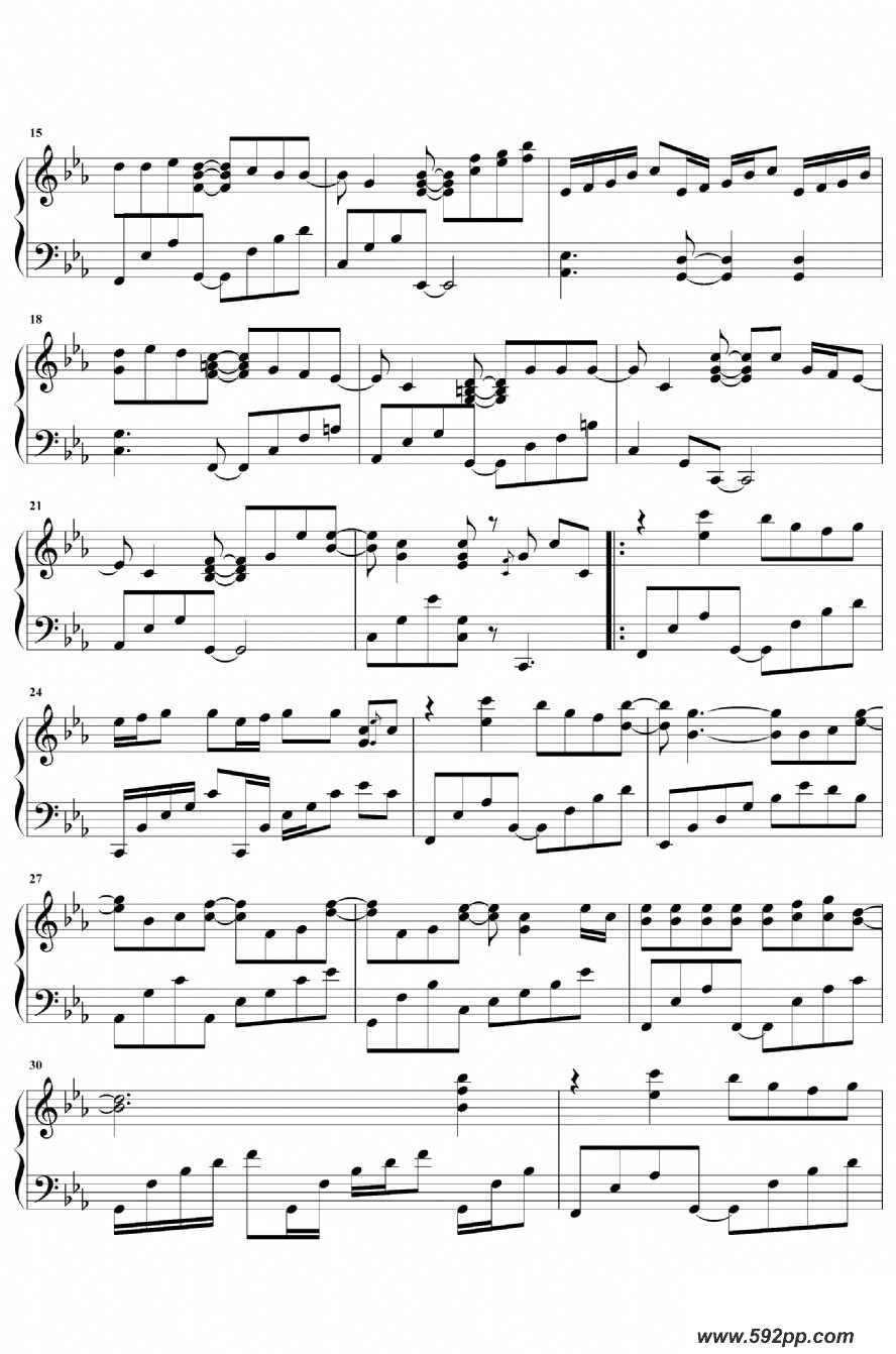 歌曲故长安(《将夜》主题曲)的简谱歌谱下载