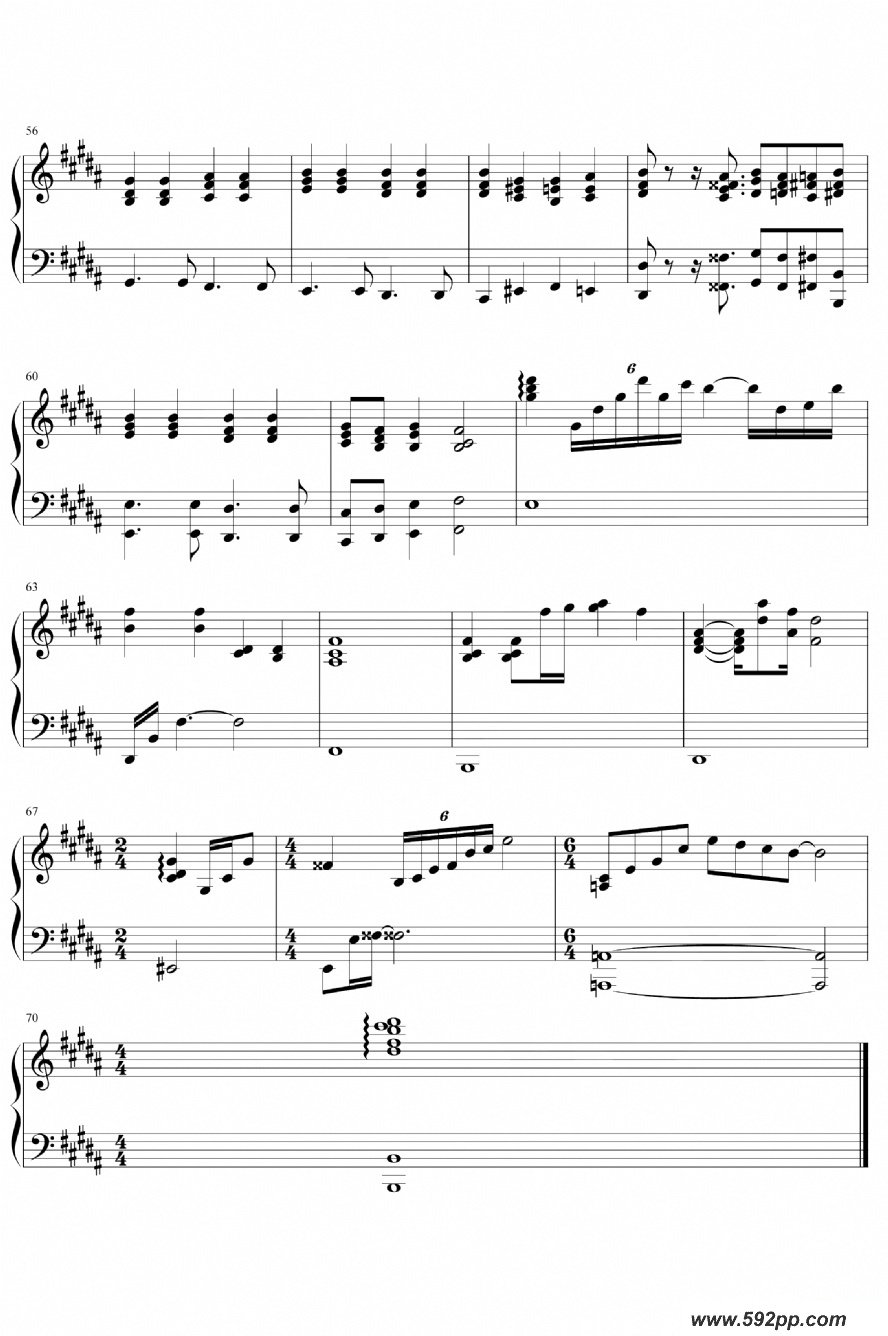 歌曲不必在乎我是谁的简谱歌谱下载