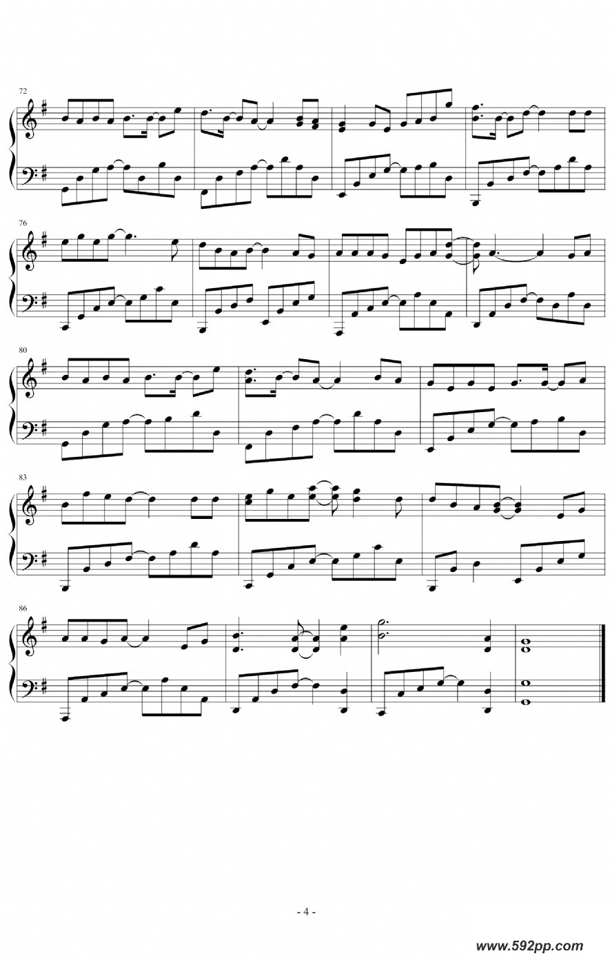 歌曲原来占据你内心的人不是我的简谱歌谱下载