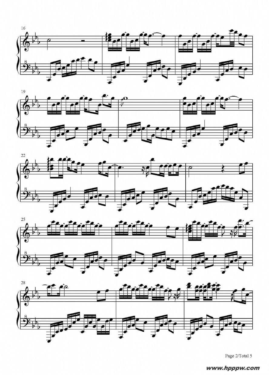 歌曲云与海的简谱歌谱下载