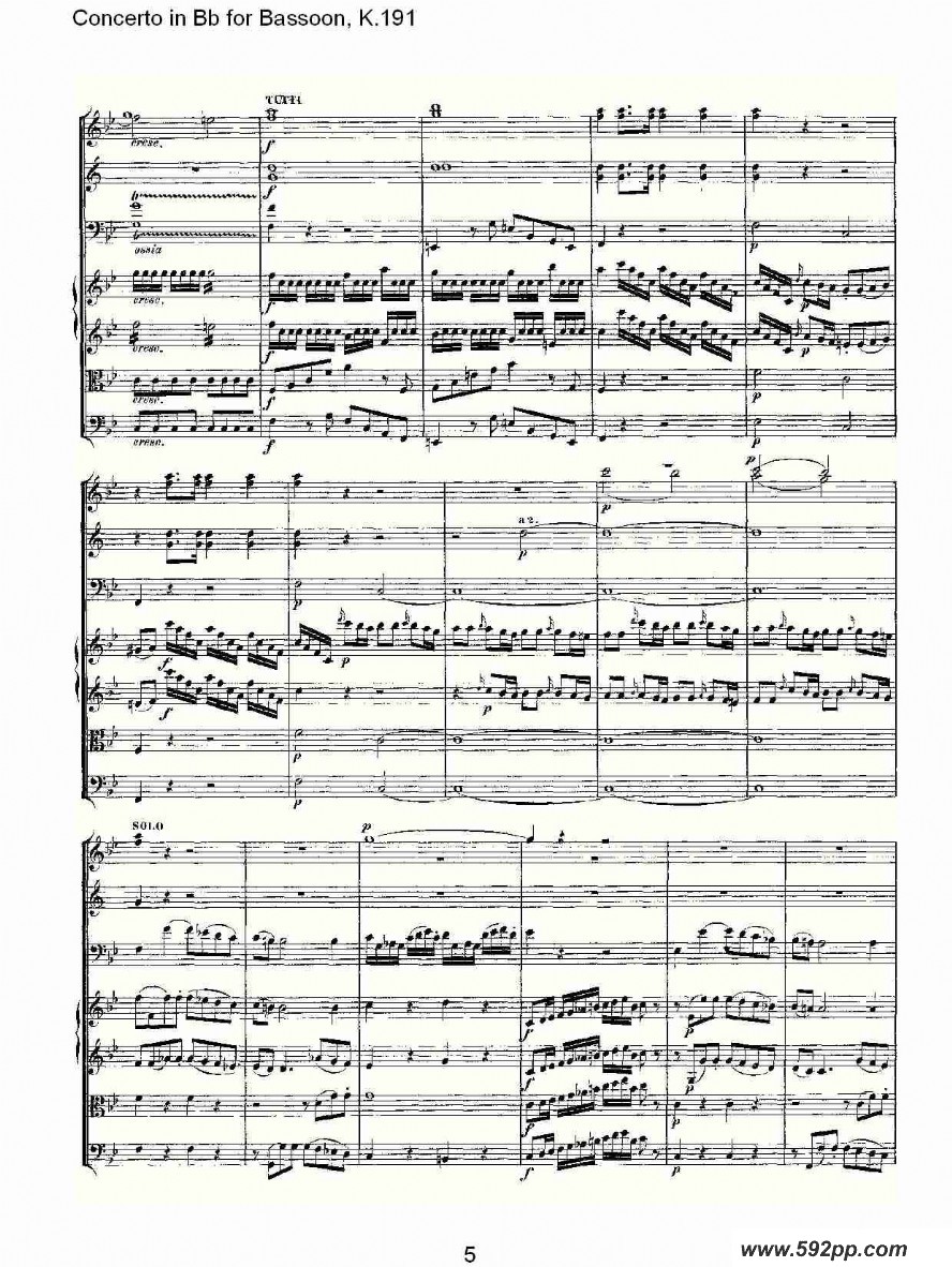 concerto in bb for bassoon, k.191ļ׸