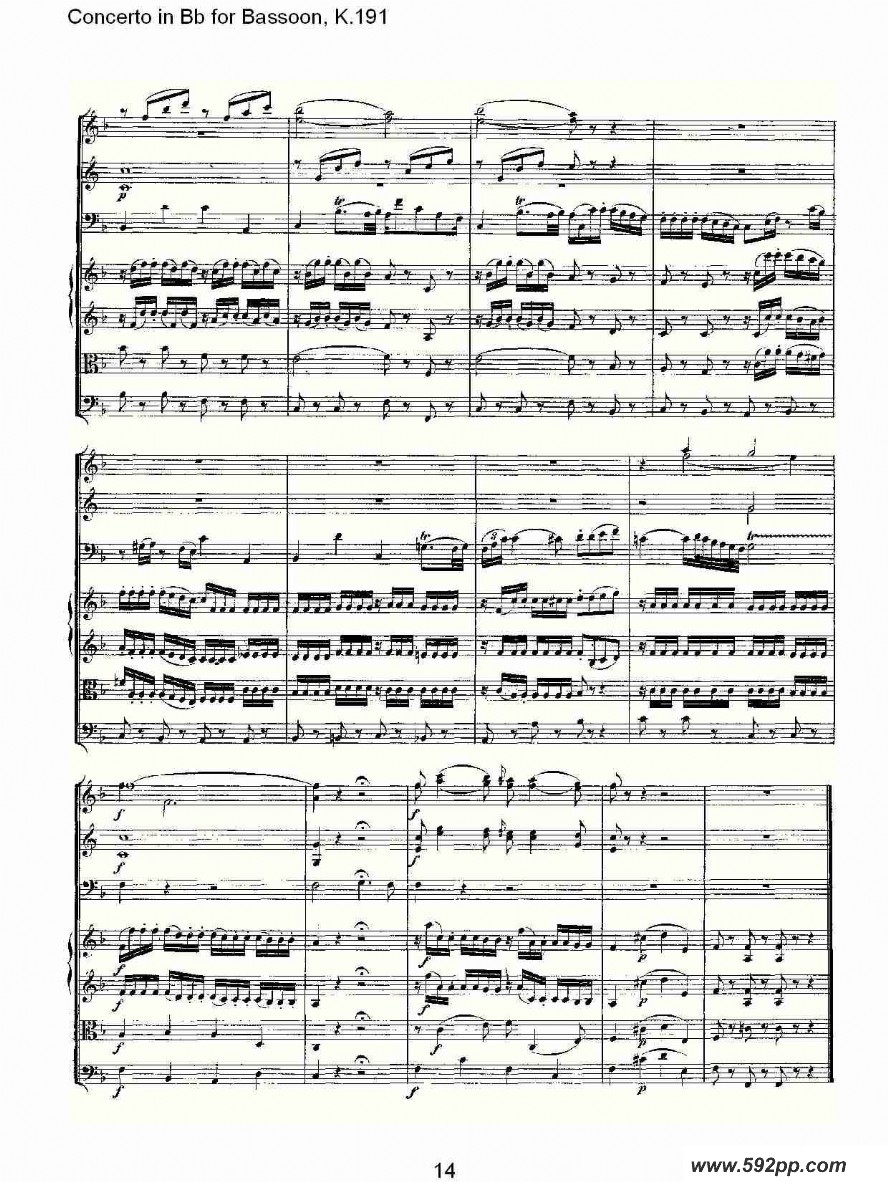 concerto in bb for bassoon, k.191ļ׸