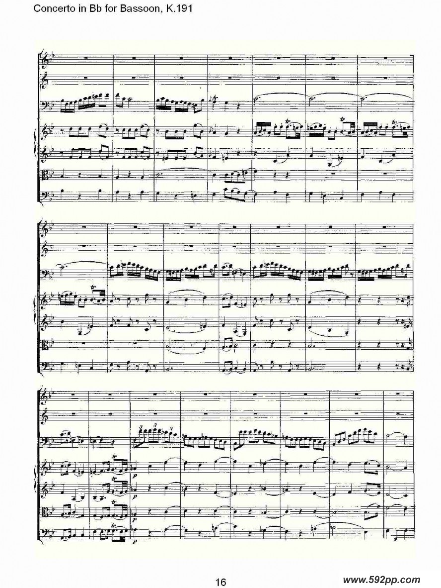 concerto in bb for bassoon, k.191ļ׸