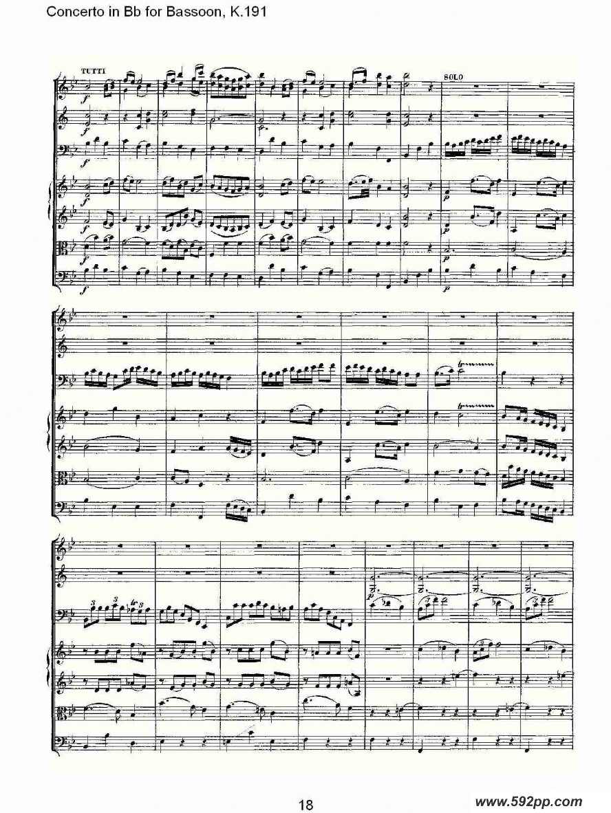 concerto in bb for bassoon, k.191ļ׸
