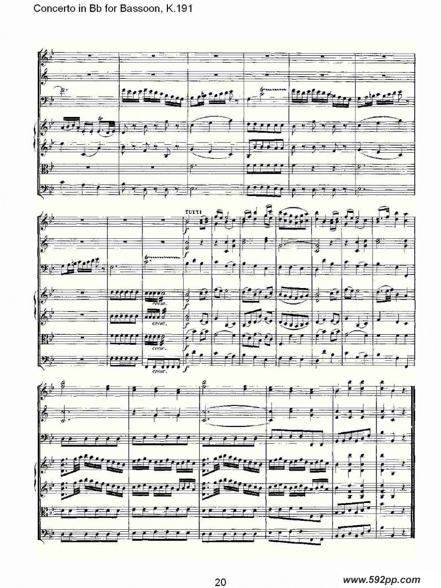 concerto in bb for bassoon, k.191ļ׸