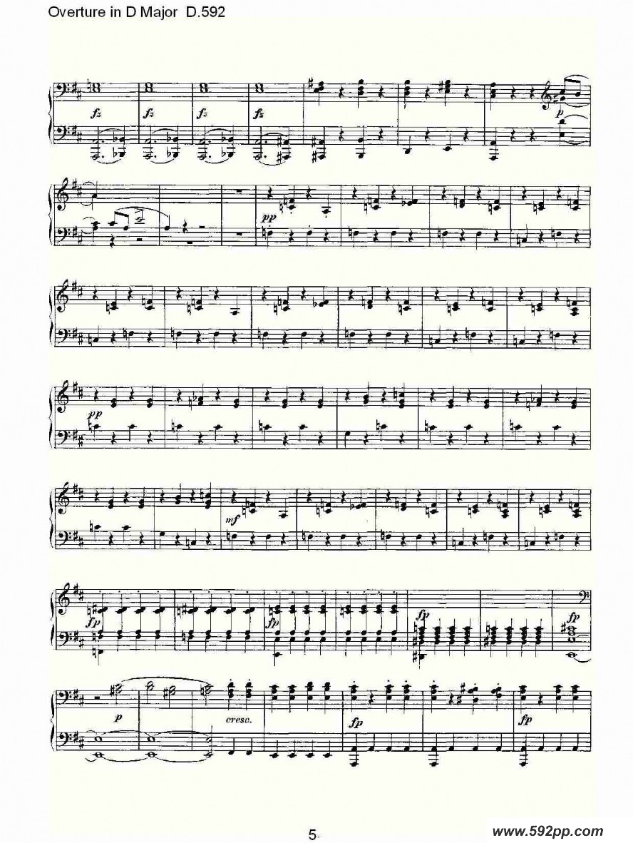 Overture in D Major D.592ļ׸