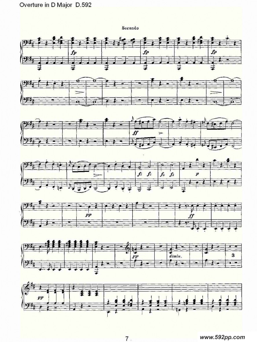 Overture in D Major D.592ļ׸