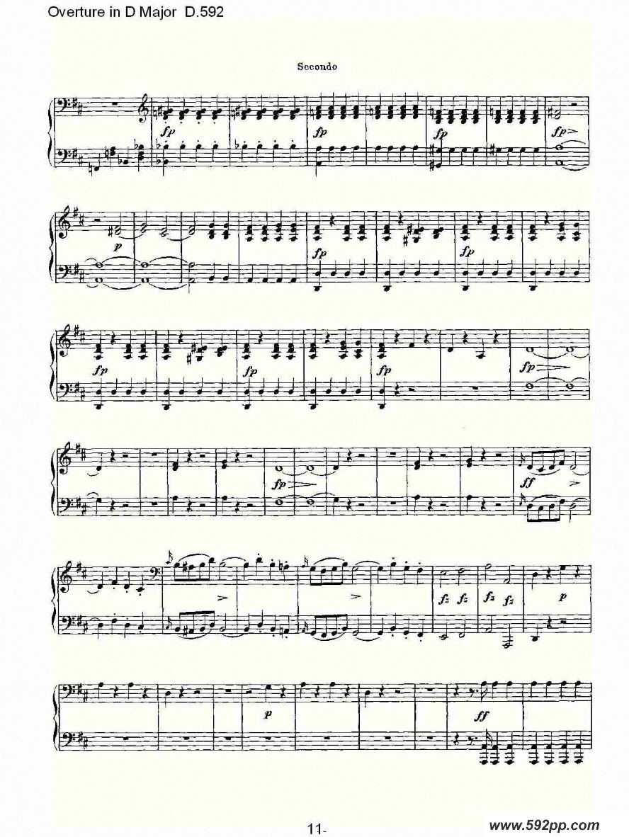 Overture in D Major D.592ļ׸