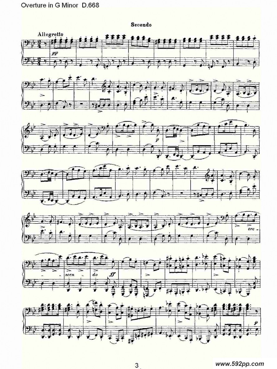 Overture in G Minor D.668ļ׸