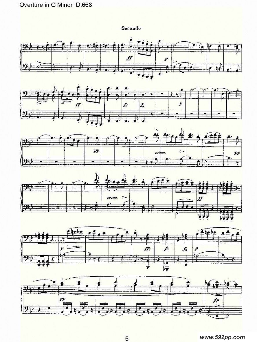 Overture in G Minor D.668ļ׸