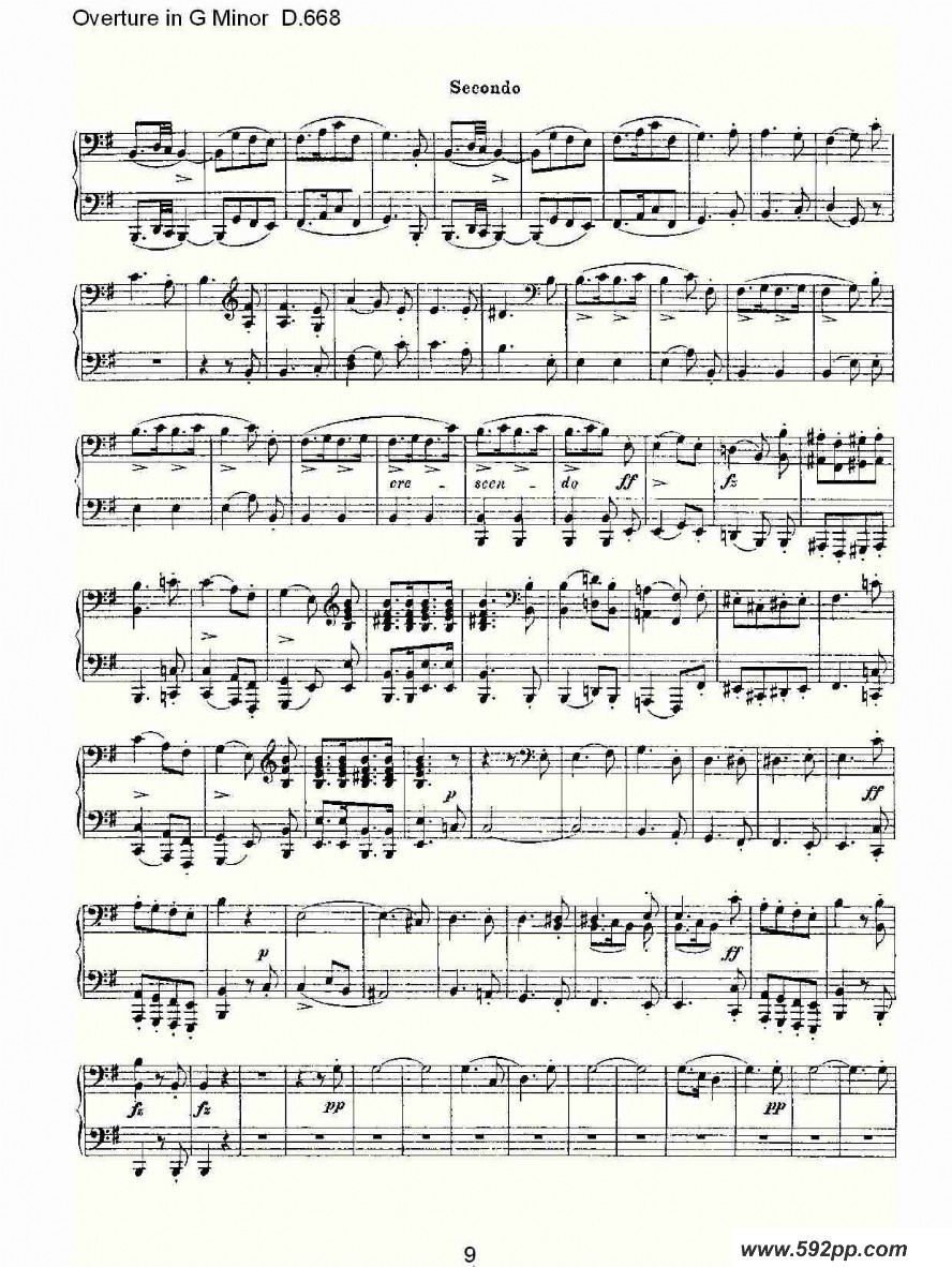 Overture in G Minor D.668ļ׸