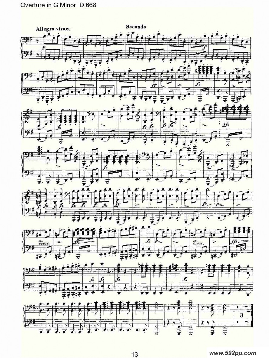 Overture in G Minor D.668ļ׸