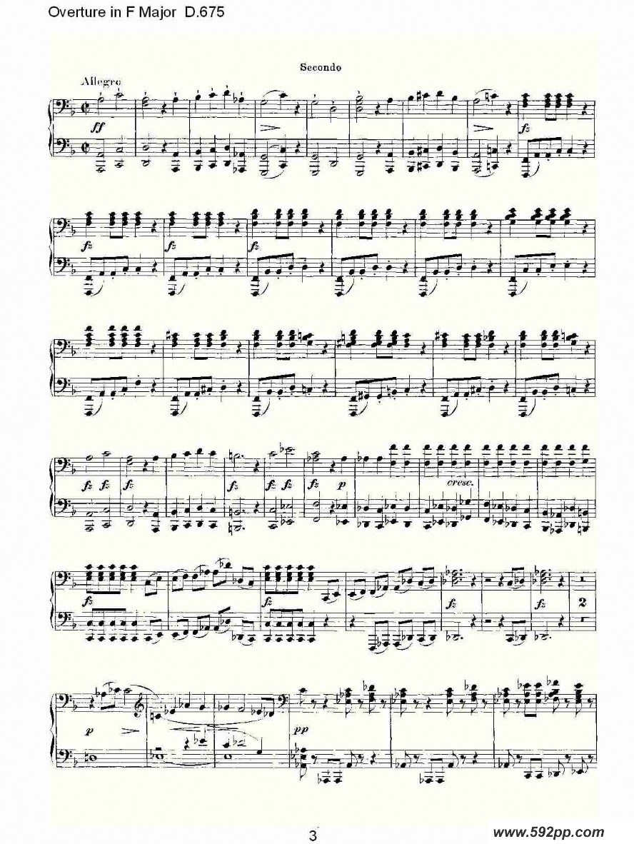 Overture in F Major D.675ļ׸