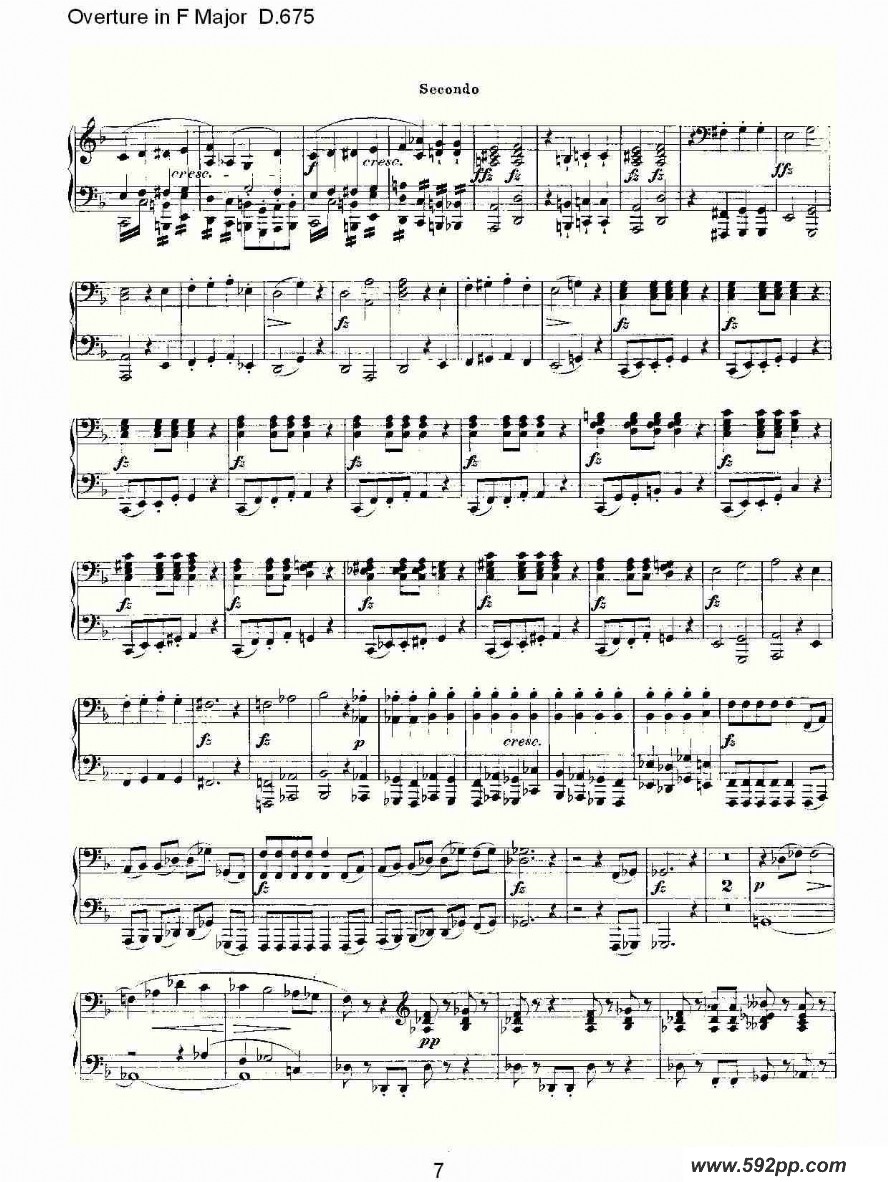 Overture in F Major D.675ļ׸