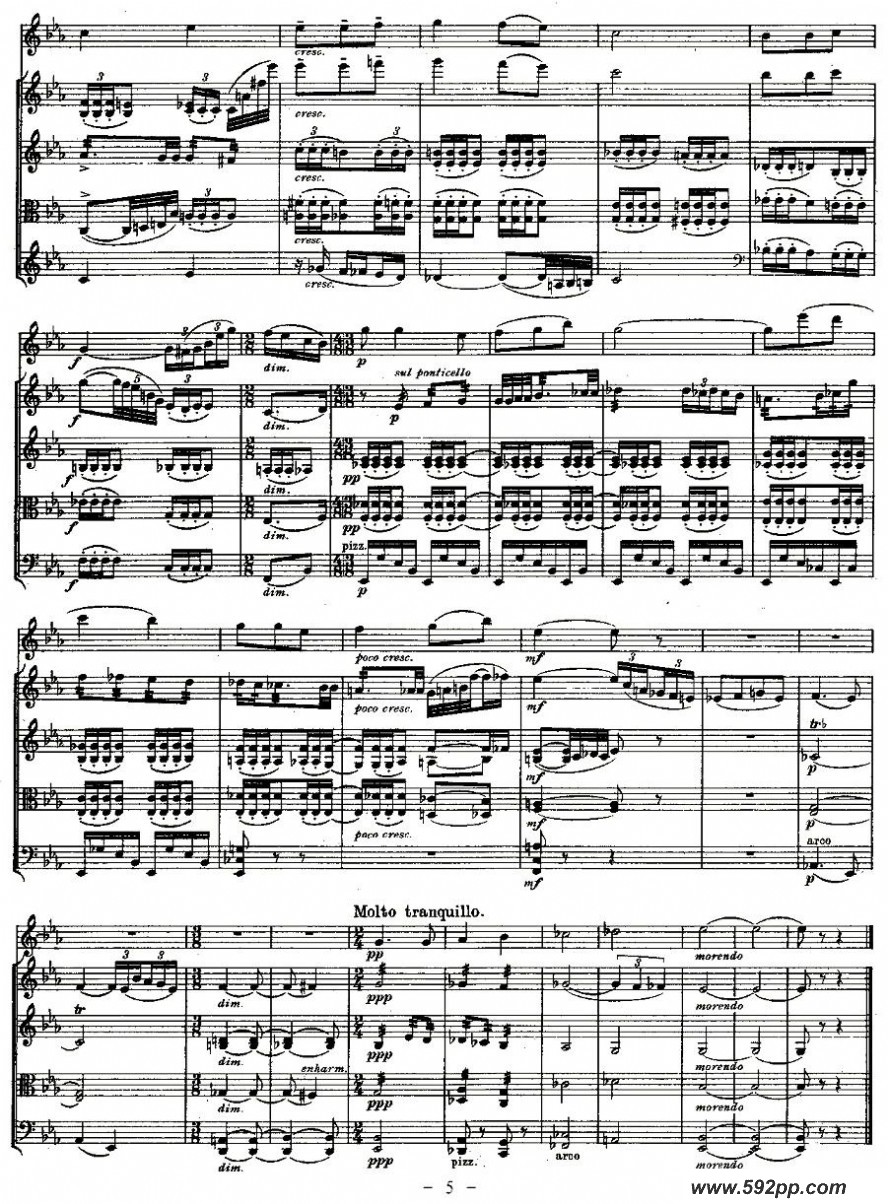 歌曲quintet.no2.的简谱歌谱下载