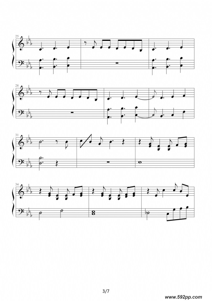 歌曲brand new world的简谱歌谱下载