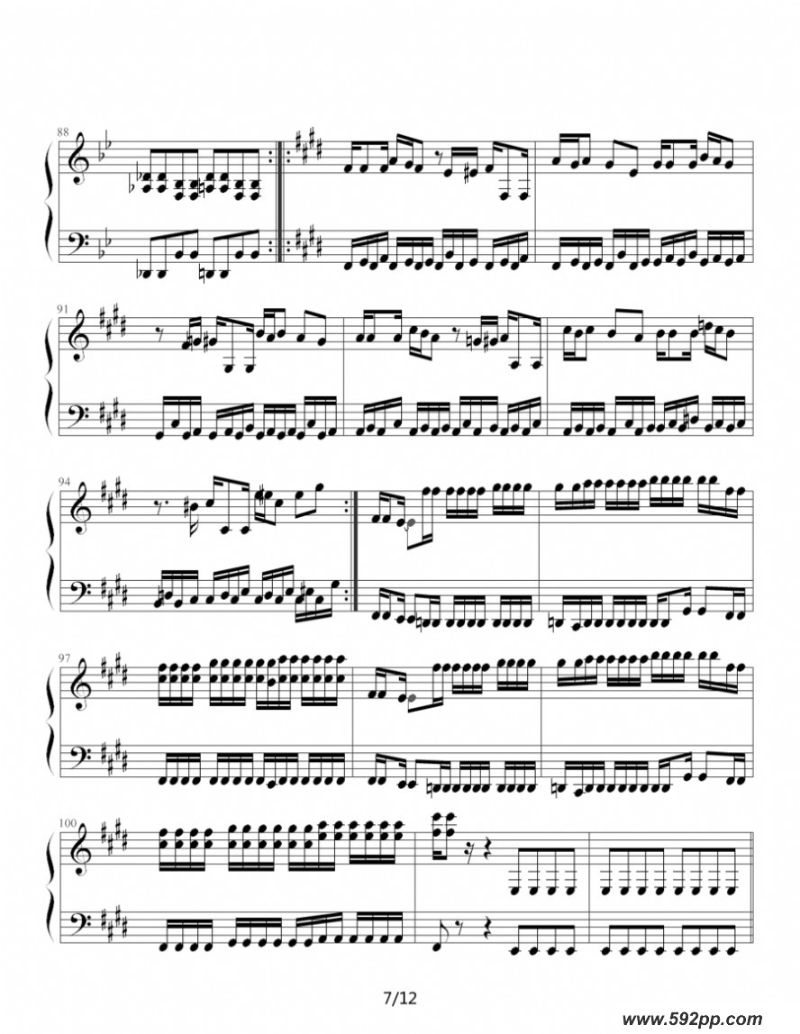 歌曲魂斗罗的简谱歌谱下载