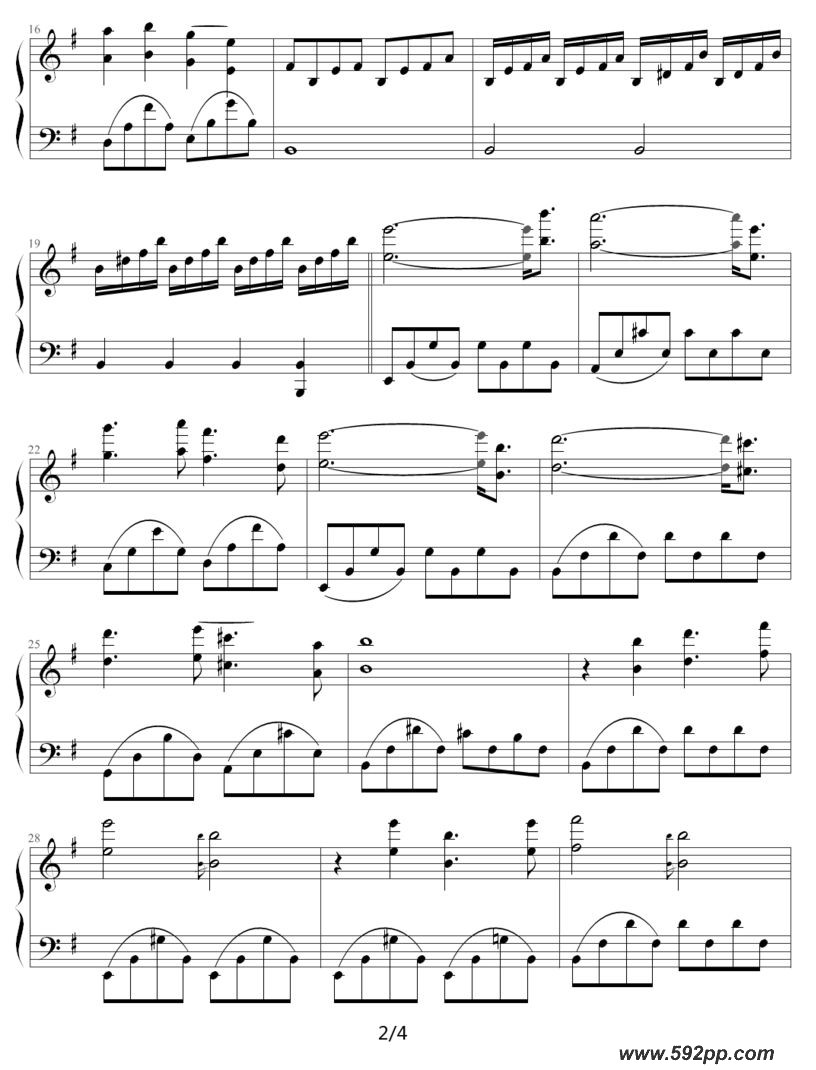 歌曲出埃及记的简谱歌谱下载