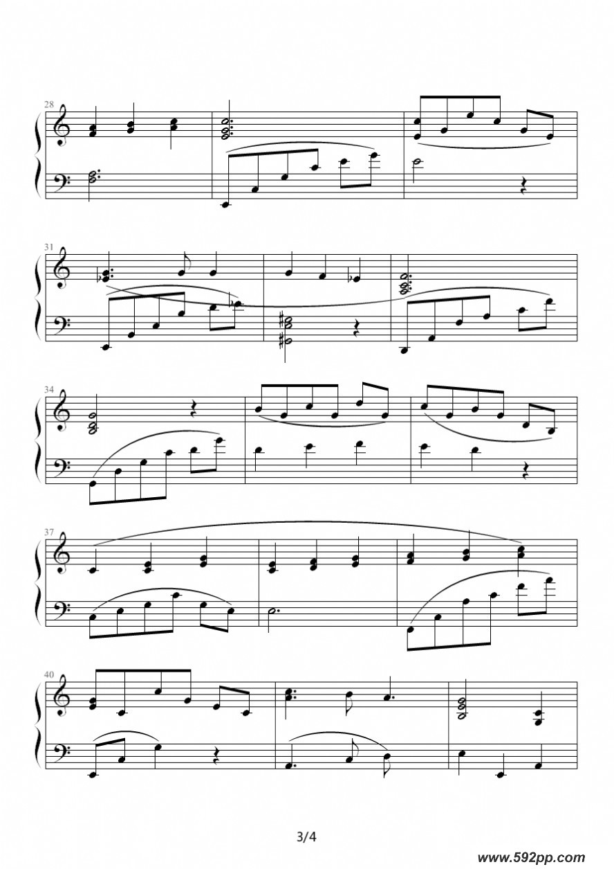 歌曲夜之歌的简谱歌谱下载