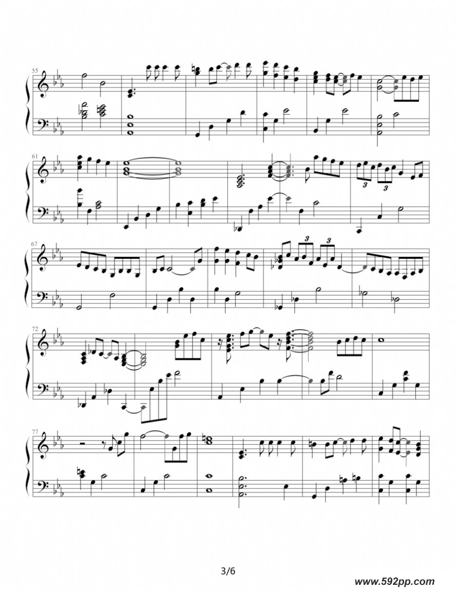 歌曲river的简谱歌谱下载