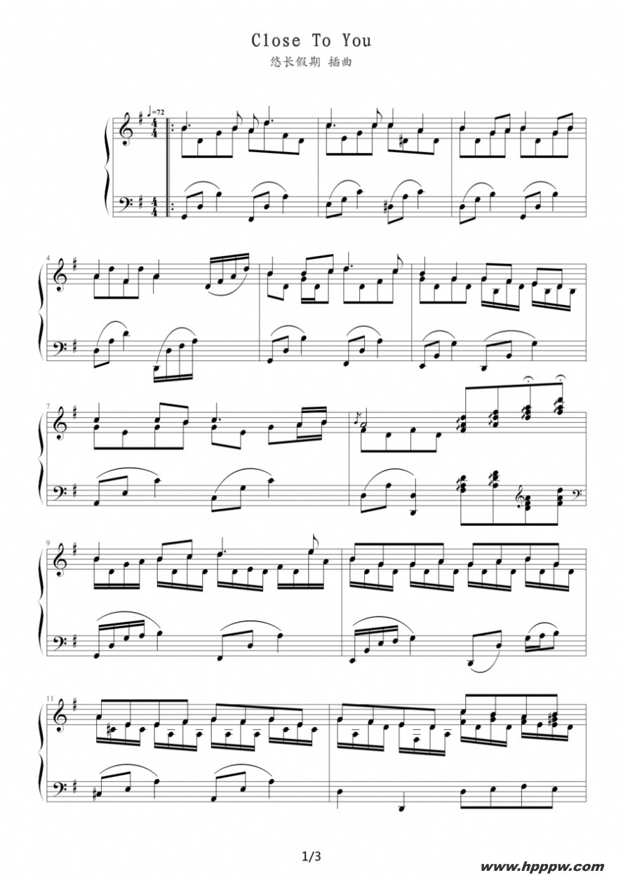 close to you㣩Ƴڡļ׸