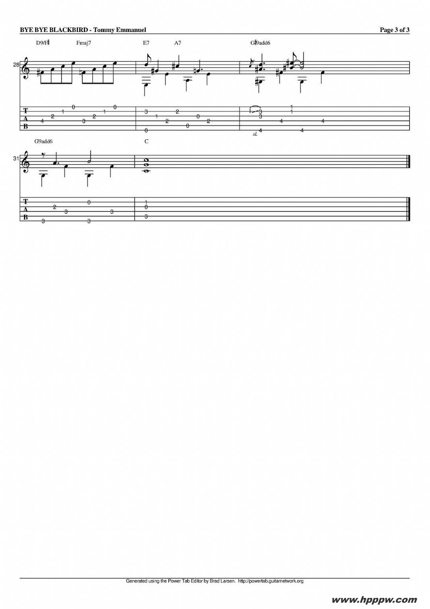 tommy emmanuelbye bye blackbirdļ׸