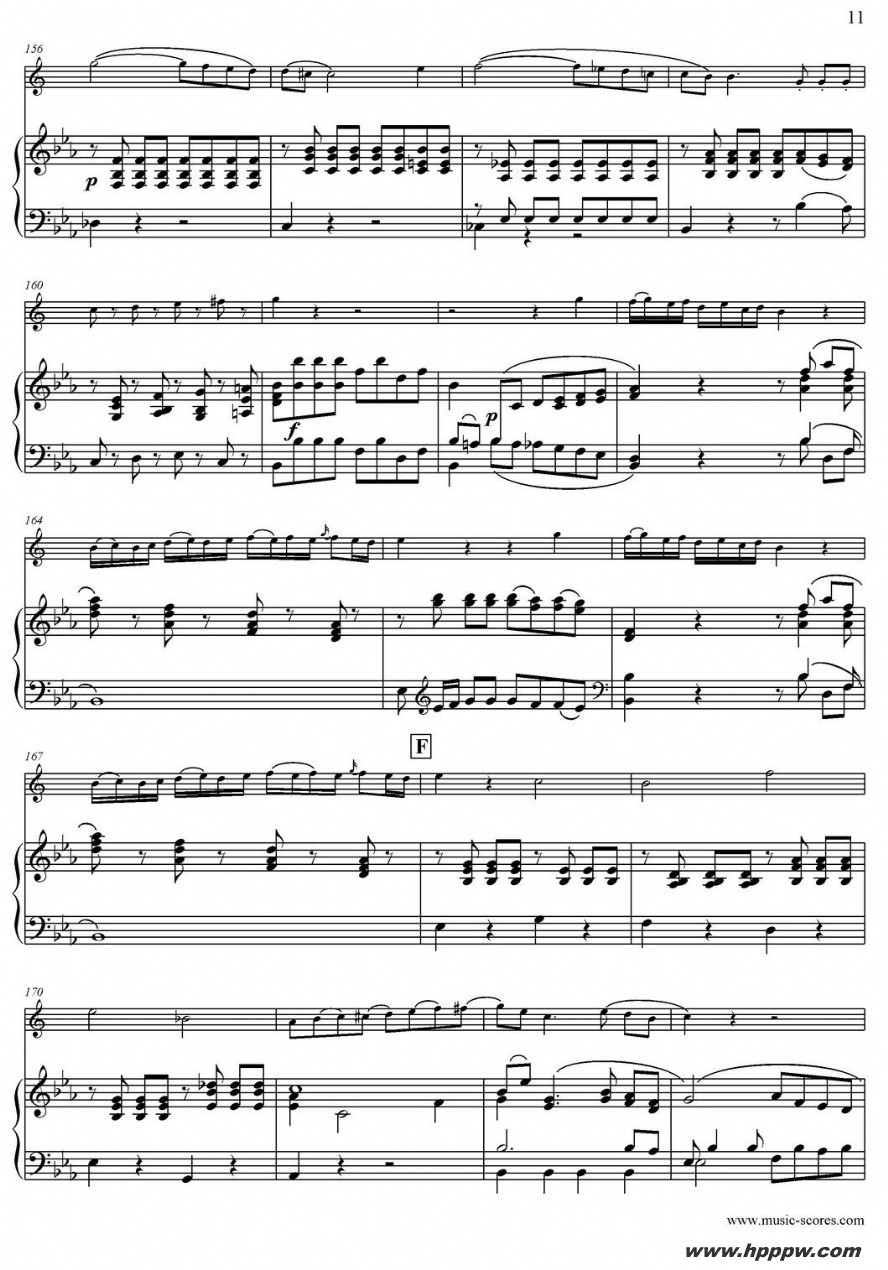 歌曲mozart:concerto kv495 no.4-1st的简谱歌谱下载