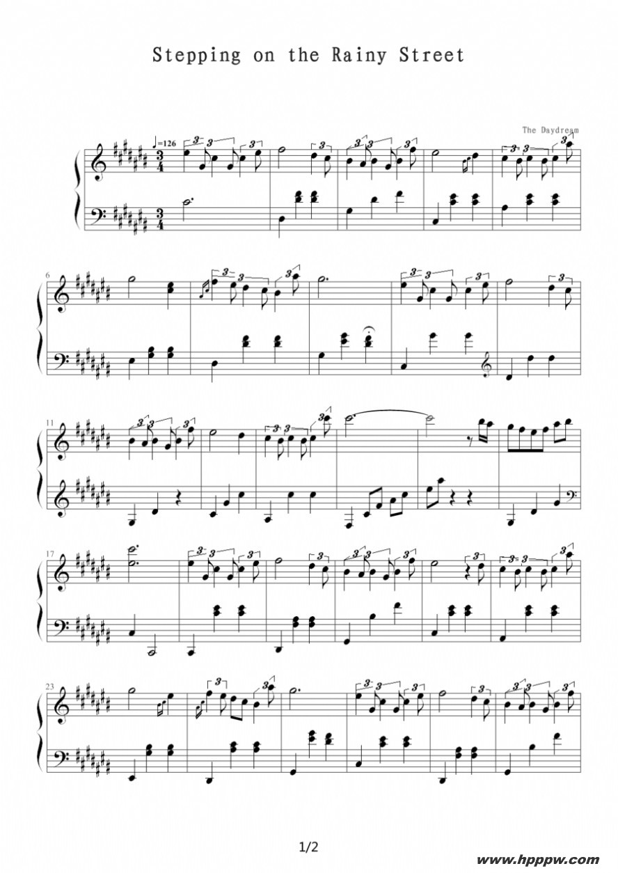 stepping on the rainy streetļ׸