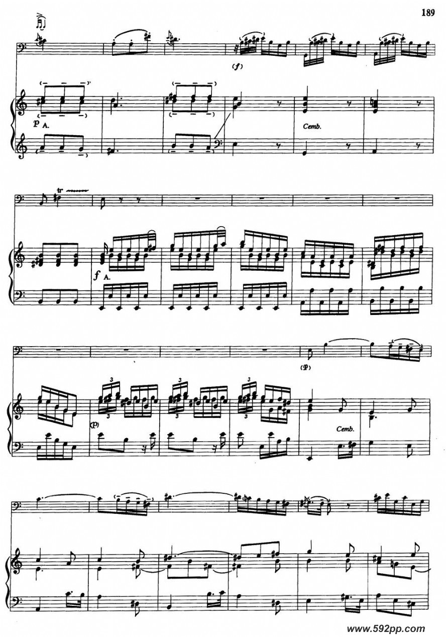 歌曲a小调协奏曲的简谱歌谱下载