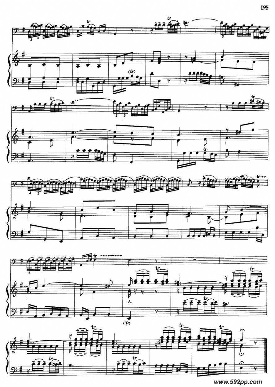 歌曲a小调协奏曲的简谱歌谱下载